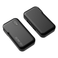 Batterie externe Wesdar 10000mAh avec écran numérique, prise murale AC et câbles intégrés, chargeur rapide PD 22W pour smartphone, noir