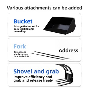 Nhà Máy Giá nhỏ nhỏ nhỏ gọn Bánh Xe Tải 4WD DIESEL Powered Mini khớp nối payloader để bán cảnh quan nông nghiệp - Product Image 4