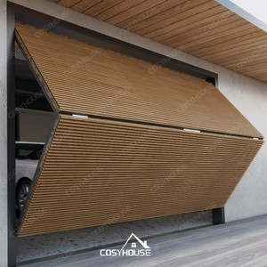 Porte de garage pliante motorisée moderne Cosyhouse Cadre en alliage d'aluminium Télécommande entièrement automatique isolée Économie d'énergie pour - Product Image 1