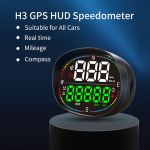 GPS 속도계 HUD H3 디스플레이 주행 속도 플러그 앤 플레이 모든 자동차 용 헤드 업 후드 디스플레이 자동 전자 - Product Image 2