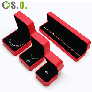 Wholesale Jewelry <b>Box</b> Set Custom Leather Packaging for <b>Earrings</b> Rings Pendants Luxury <b>Gift</b> <b>Box</b> with Logo - Product Image 1