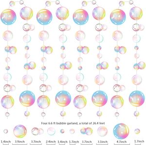 Bong bóng trong suốt vòng hoa Nàng Tiên Cá bên trang trí màu phẳng cutouts treo <span class=keywords><strong>Streamer</strong></span> cho sinh nhật lễ Rửa Tội đám cưới Đại Dương - Product Image 5