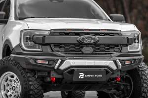 Phụ kiện xe hơi, thanh chắn trước xe bán tải 4x4 địa hình với tấm chắn và đèn, cản trước xe cho Ford <span class=keywords><strong>Ranger</strong></span> 2023-<span class=keywords><strong>2025</strong></span> - Product Image 6