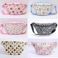 Sac banane personnalisé en polyester imperméable, grand format, en forme de tête de souris, avec fermeture éclair, à porter en bandoulière ou sur la poitrine, en forme de coussin