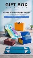 Caja de Regalo Rectangular Plegable de Cartón Corrugado Biodegradable de una Pieza con Cierre Magnético y Lazo para Boda o San Valentín