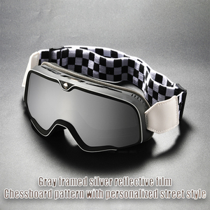 2026 New Fashionable <strong>Snow</strong> Skiing <strong>Goggles</strong> Big Frame Motorcycle Sunglasses with Breathable Comfortable Sponge Grid Belt for Winter - Product Image 4