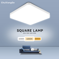 Plafonnier LED Rond Canmeijia d'Intérieur pour Salon, Plafonnier LED Ultra Fin Dimmable avec Télécommande, Lumière de Plafond LED