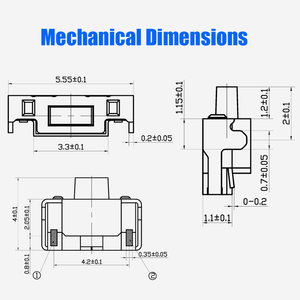 Beelee 2*4 Mét Mỏng <span class=keywords><strong>Tact</strong></span> Chuyển Mini <span class=keywords><strong>Push</strong></span> <span class=keywords><strong>Button</strong></span> <span class=keywords><strong>Micro</strong></span> <span class=keywords><strong>Tact</strong></span> Chuyển - Product Image 6