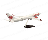 Modèle d'avion en résine ABS 43 cm 1:130 Thai Lion Airlines B787-800, modèle statique de simulation de passagers en vol, cadeau