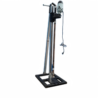 Foreuse électrique portative 2,5 kW à manivelle pour puits d'eau, profondeur 50 m, trépan 80 mm, petite machine de forage pour usage domestique et agricole