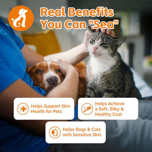 Aceite de Pescado EPA DHA Omega 3 para Perros, Tratamientos Totalmente Naturales para el Cuidado de la Piel y el Pelaje, Salmón Salvaje para la Salud, Suplemento para el Cuidado de la Salud de las Mascotas - Product Image 3