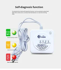 Saixi เครื่องตรวจจับการรั่วไหลของก๊าซระเบิดอินฟราเรด (IR) โหมดการแพร่กระจายฟรีสำหรับโรงแรม JT-SC730แสงเสียง sms/ <span class=keywords><strong>WeChat</strong></span>/โทรศัพท์ปลุก - Product Image 4