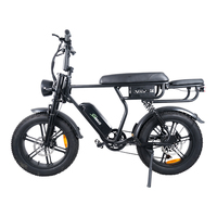 Vélo électrique Fatbike 48V 15Ah avec cadre en acier, roues de 20 pouces, 7 vitesses, freins hydrauliques, C11 V60 E-bikes