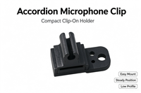 Support de microphone C-4099 à clipser pour guitare, basse, violoncelle, violon, piano, batterie et performances au piano