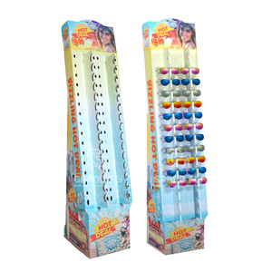 Kính hiển thị các tông sóng khay sàn đứng khuyến mại thân thiện với môi dễ dàng lắp ráp bán lẻ sử dụng - Product Image 1