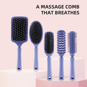 Đệm không khí Tóc da Detangling gội đầu <span class=keywords><strong>L</strong></span>ược massage tóc chăm sóc da đầu massage bàn chải Bộ - Product Image 5