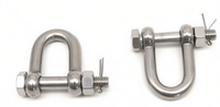 Émerillon en D en acier inoxydable, émerillon de levage droit 304/316, quincaillerie de rigging pour la marine, l'industrie offshore, chimique et minière, WLL