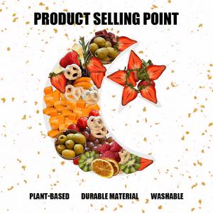 Boîte cadeau en carton en forme de croissant de lune de 10 pouces, emballage alimentaire pour l'Aïd, mosquée, islam - Product Image 6