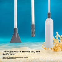 Siphon/Tuyau d'aspiration pour aquarium, outil manuel épaissi pour le vidage d'eau et la purification du sable