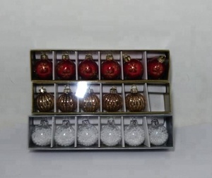 Personalized custom cheap mini giant snowball Christmas glass set - Product Image 3