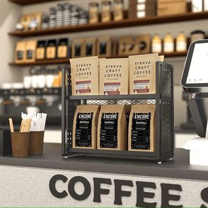 <b>Small</b> Multipurpose <b>Storage</b> Rack Organizer Snack Food Drink Milk Chewing Gum Metal <b>Basket</b> Display Stand - Product Image 6