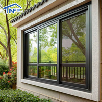 Ventanas Corredizas de Aluminio Modernas, Resistentes a Huracanes e Insonorizadas, con Vidrio de Aluminio