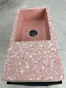 Dalles <span class=keywords><strong>de</strong></span> terrazzo multicolores tendance, <span class=keywords><strong>terrasse</strong></span> rose, pierre artificielle, lavabo, évier <span class=keywords><strong>de</strong></span> cuisine, plan <span class=keywords><strong>de</strong></span> travail, dessus <span class=keywords><strong>de</strong></span> meuble, <span class=keywords><strong>dalle</strong></span> <span class=keywords><strong>de</strong></span> terrazzo polie - Product Image 6