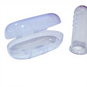 Cepillo de Dientes de Silicona para Bebés con Estuche de Almacenamiento y Masajeador Bucal para el Cuidado de la Dentición Infantil - Product Image 1