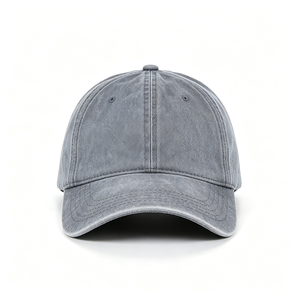 Gorra de béisbol deportiva de algodón lavado con orificio para cola de caballo y moño alto, ajustable, vintage, desgastada, unisex, al por mayor - Product Image 3