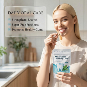 Goma de Mascar Sin Azúcar con Sabor a Menta, <span class=keywords><strong>Color</strong></span> Marrón, Xilitol, Paquete a Granel, 24 Meses de Duración, para Venta al por Mayor - Product Image 2