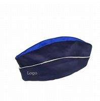 Chapeau d'hôtesse de l'air personnalisé avec bordure marine, casquette d'agent de train à grande vitesse, uniforme d'hôtel, chapeau de bateau OEM/ODM