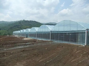 Tuyaux d'arc commerciaux Green House Tunnels multispan rapides Filet d'ombrage en acier galvanisé Cadres de <span class=keywords><strong>serre</strong></span> usagés à vendre - Product Image 2