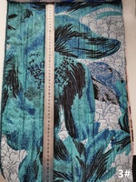 Tissu Jacquard Brocart Double Face Teint en Fil 165 g/m² Polyester/Polyamide/Métallique Léger Coloré Grand Motif Floral Sur Mesure