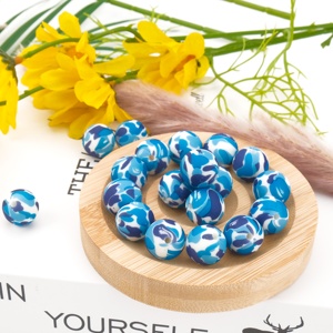 Nouvelles perles en silicone de qualité alimentaire pour la dentition des bébés, accessoires de collier DIY, personnalisables pour la fabrication de stylos - Product Image 2