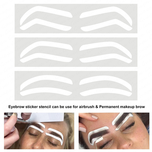 Airbrush เทปรูปร่างคิ้วเครื่องมือสร้างสติกเกอร์ย้อมสีลายฉลุ - Product Image 2