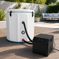 Refroidisseur d'eau personnalisable 1/2 CV avec conception silencieuse et système de refroidissement haute efficacité pour bain de glace et récupération par immersion froide
