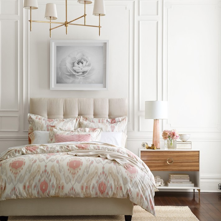 Bedroom big hotel double bed furniture tall bed & headboard for sale