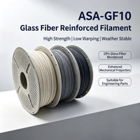 Filament ASA GF 1,75 mm 1 kg Fibre de verre 10% Haute rigidité Filament ASA pour toutes les imprimantes 3D FDM Bambu Lab