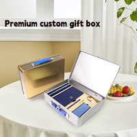Factory Custom Printing Logo Rectangular Iron Box Gift Box Handheld Iron Box Lunch Lox With Handle Child Lock and Lid