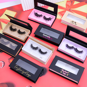 Faux cils personnalisés avec boîte d'emballage, effet œil de chat, cils en faux vison doux et naturels - Product Image 4