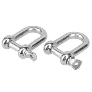 Grilletes de Acero Inoxidable Tipo D M8 con Pasador de Tornillo de Cabeza Cuadrada para Elevación y Aparejos de Iglúeñado - Product Image 1