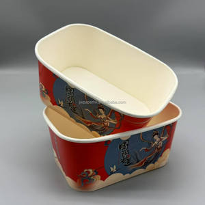 Bol en papier jetable rond de qualité alimentaire 500ML 750ML 1000ML pour nouilles, bonne qualité et prix avantageux - Product Image 6