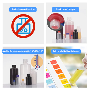 Mẫu miễn phí HDPE lỏng nhựa hóa chất Nâu phòng thí nghiệm chai <span class=keywords><strong>15ml</strong></span> 30ml 60ml 100ml 125ml 250ml 500ml 1L Thuốc thử chai - Product Image 5