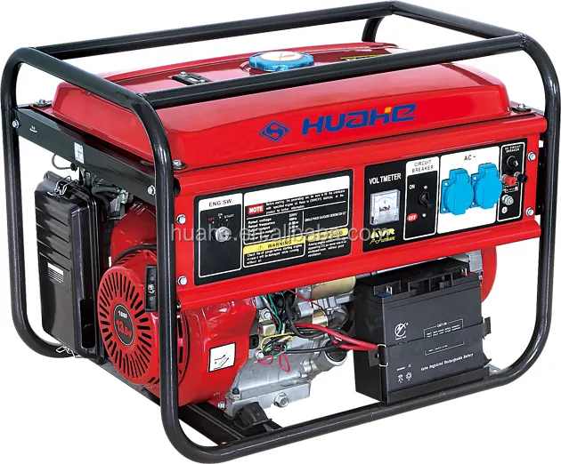 Generatore a benzina 5.5kw con 13hp motore a benzina avviamento elettrico, 4-stroke generatore portatile a benzina