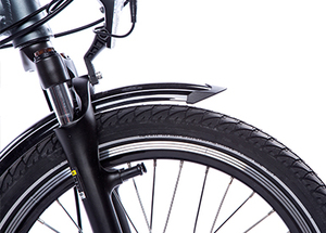 Bicicleta Eléctrica Urbana Inteligente con Asistencia de Pedaleo Ligera, Freno Mecánico, Suspensión Delantera, Batería de 36V13Ah, Shimano 7 Velocidades, Neumático de 20 Pulgadas - Product Image 6