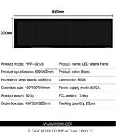 Paneles LED Flexibles de Matriz Programables con Control por Aplicación para Señalización Digital en Tiendas, Pantalla LED Publicitaria IP65 para Comercios