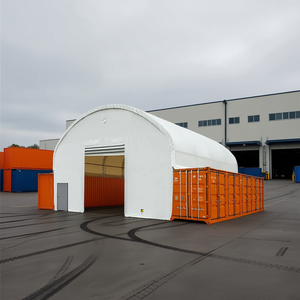 Abri conteneur en PVC à double structure, 40 x 40, entièrement fermé, avec parois avant et arrière, pour le stockage de marchandises - Product Image 2