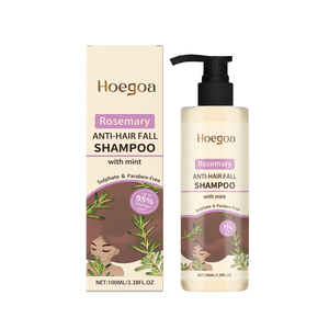 Shampoo anti-chute de cheveux à la menthe et au romarin, sans sulfate ni parabène, nettoie, nourrit les cheveux en douceur et les rend lisses, brillants et plus forts - Product Image 1