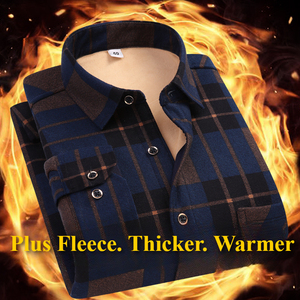 Camicia da <span class=keywords><strong>Uomo</strong></span> Invernale 2026 Calda e Spessa con Tasche <span class=keywords><strong>in</strong></span> Pile, Manica Lunga, alla Moda - Vendita all'Ingrosso - Product Image 1