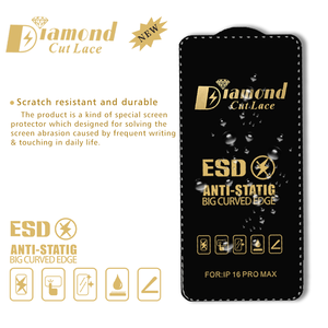 Protections d'écran en verre trempé HD ESD à découpe diamantée pour <span class=keywords><strong>iPhone</strong></span> 15 Pro Max 14 13 12 11 Pro - Product Image 3